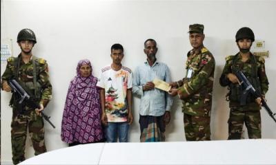 দেড় বছর আগে অপহৃত কিশোরকে উদ্ধার করে পিতামাতার কাছে ফিরিয়ে দিলেন সেনাসদস্যরা