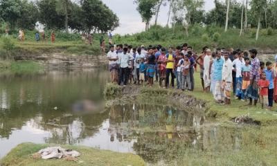 রাণীশংকৈলে পুকুর থেকে অজ্ঞাত যুবকের লাশ উদ্ধার