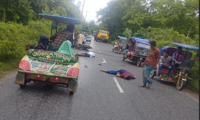 শ্রীপুরে পিকআপ-মোটরসাইকেল সংঘর্ষে ব্যবসায়ী নিহত, আহত ১
