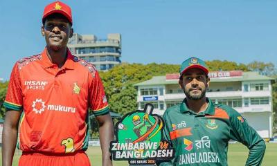 জিম্বাবুয়ের বিপক্ষে টস জিতে ফিল্ডিংয়ে বাংলাদেশ