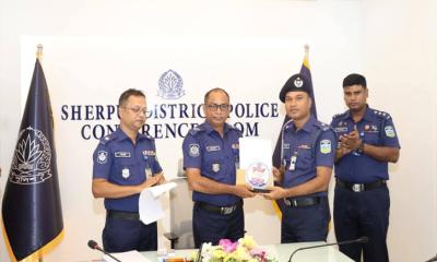 টানা পঞ্চমবার শ্রেষ্ঠ অফিসার ইনচার্জ নির্বাচিত নালিতাবাড়ী থানার সোহেল রানা