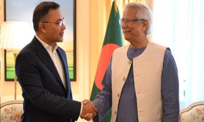 প্রধান উপদেষ্টা  ও তারেক রহমানের দেড় ঘণ্টার বৈঠক শেষ