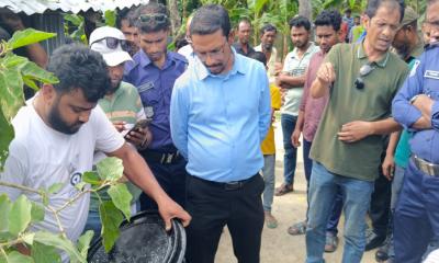 দশমিনায় ট্রান্সফর্মারে ব্যবহৃত চোরাই তেল উদ্ধার, মালিক পলাতক