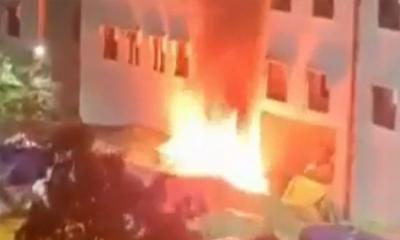 হযরত শাহজালাল বিমানবন্দরে আগুন