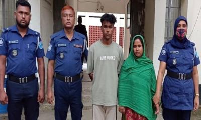পলাশে সুদের টাকার জন্য যুবককে গলাকেটে হত্যা চেষ্টা, মা-ছেলে গ্রেপ্তার