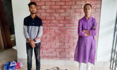 পবিপ্রবিতে নির্মাণাধীন হল থেকে রড চুরি, আটক ২