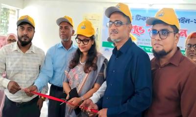 তিতাসে টাইফয়েড টিকাদান ক্যাম্পেইন উদ্বোধন