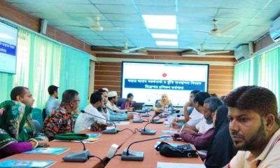 সুন্দরগঞ্জে বন্যার আগাম সতর্কবার্তা ও ঝুঁকি ব্যবস্থাপনা বিষয়ক কর্মশালা