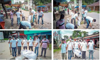 বাউফলে ছাত্রদলের উদ্যোগে পৌর শহরে চলছে পরিষ্কার-পরিচ্ছন্নতা কর্মসূচি