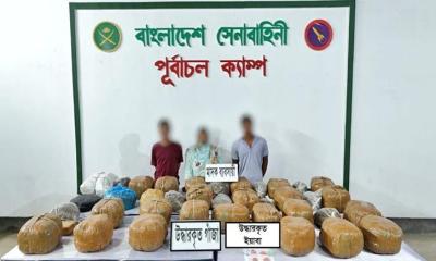 রূপগঞ্জে সেনাবাহিনীর বিশেষ অভিযানে গাঁজা ও ইয়াবা উদ্ধার, আটক ৩