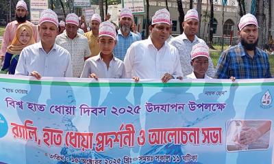 বড়াইগ্রামে র‍্যালি ও আলোচনা সভার মাধ্যমে বিশ্ব হাত ধোয়া দিবস উদযাপন