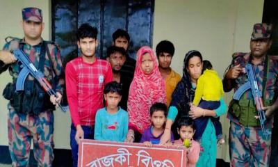 জুড়ী সীমান্ত দিয়ে নারী-শিশুসহ ১০ জনকে বিএসএফের পুশ-ইন