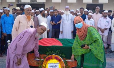 বীর মুক্তিযোদ্ধা আবদুল মুনাফকে রাষ্ট্রীয় মর্যাদায় চিরবিদায়