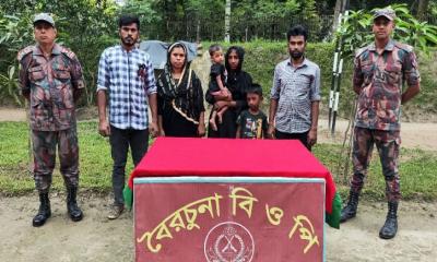 পীরগঞ্জ সীমান্তে আবারও ৬ জনকে পুশইন করল বিএসএফ