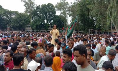 ঐতিহাসিক গণ-অভ্যুত্থানের বর্ষপূর্তি উপলক্ষে মান্দায় বিএনপির বিজয় র‌্যালি ও সমাবেশ