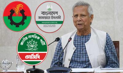 বিএনপি-জামায়াত-এনসিপির সঙ্গে প্রধান উপদেষ্টা বৈঠক রোববার