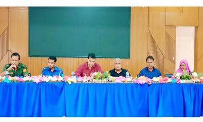 সাটুরিয়ায় দুর্গাপূজা উপলক্ষে পূজা উদযাপন কমিটির সাথে মতবিনিময় সভা অনুষ্ঠিত