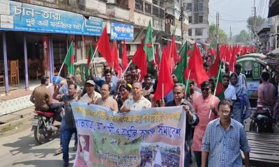 ইলা মিত্রের জন্মশতবার্ষিকী উপলক্ষে চাঁপাইনবাবগঞ্জে শোভাযাত্রা ও সমাবেশ