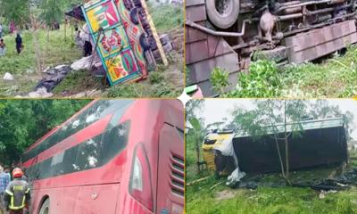 একদিনে  সড়কে ঝরল ২৬ প্রাণ