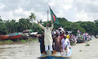 পিরোজপুরে জামায়াতের শতাধিক ট্রলার নিয়ে নৌবহর অনুষ্ঠিত