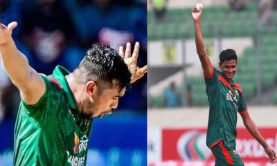 তাসকিন-নাহিদ রানার গতিতে কাঁপছে পাকিস্তান