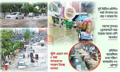 নগরজুড়ে ভয়াবহ জলাবদ্ধতার শঙ্কা