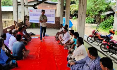 নিয়ামতপুরে ইউনিয়ন পর্যায়ে জলবায়ু বিপন্নতা যাচাই কর্মশালা অনুষ্ঠিত