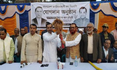 নান্দাইলে জাতীয় পার্টির ৫ শতাধিক নেতাকর্মী বিএনপিতে যোগদান