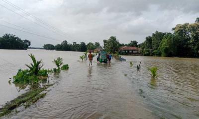 মৌলভীবাজারে বন্যায় বিপর্যস্ত ৩০ হাজার মানুষ, খাদ্য-ওষুধ ও বিশুদ্ধ পানির তীব্র সংকট