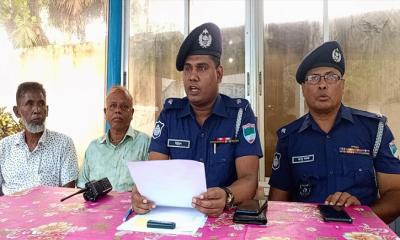 শ্রীপুরে চেতনানাশক প্রয়োগে অজ্ঞান করে চুরির ঘটনায় অপপ্রচার নিয়ে পুলিশের প্রেস ব্রিফিং