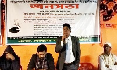 শেরপুর সদর-১ আসনের এনসিপির মনোনয়ন প্রত্যাশি আর কে রেজার জনসভা অনুষ্ঠিত