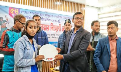 ভাঙ্গুড়ায় ৫৪তম শীতকালীন জাতীয় ক্রীড়া প্রতিযোগিতার পুরস্কার বিতরণ