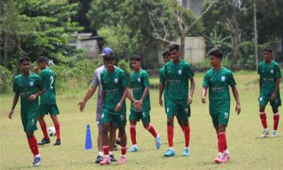 বাংলাদেশ অ-১৭ ফুটবল দল শ্রীলঙ্কায় অনুশীলন ও প্রস্তুতি সম্পন্ন