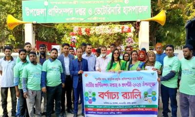 প্রাণিসম্পদ সপ্তাহ উপলক্ষে কালীগঞ্জে জমকালো আয়োজনে প্রদর্শনী ও র‌্যালি