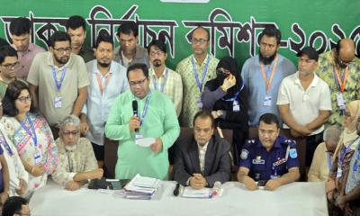 জাকসু নির্বাচনের ফল ঘোষণা চলছে