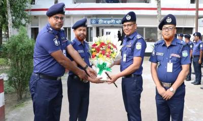 শ্রীবরদী থানা পরিদর্শন করলেন নবাগত পুলিশ সুপার
