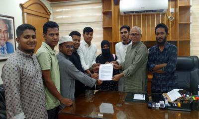 ডিআইইউ শিক্ষার্থীর মৃত্যু: নিরাপত্তা ও প্রতিনিধিত্ব নিশ্চিতের দাবিতে ছাত্র সংগঠনগুলোর স্মারকলিপি