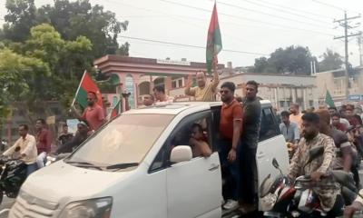 সাবেক প্রতিমন্ত্রীর পুত্রের লালপুরে আগমনে মোটরসাইকেল শোভাযাত্রা