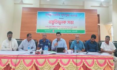 তানোরে শারদীয় দূর্গাপূজা উপলক্ষে উপজেলা প্রশাসনের প্রস্তুতিমূলক সভা