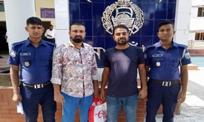 নিয়ামতপুরে নাশকতা মামলায় যুবলীগের দুই নেতা গ্রেপ্তার