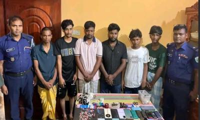 লালপুরে ইমো হ্যাকার চক্রের ৫ সদস্য আটক