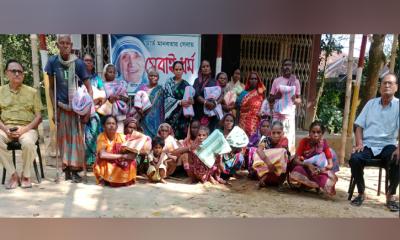 মান্দায় ‘সেবাই ধর্ম’-এর উদ্যোগে প্রান্তিক আদিবাসী ও খ্রিস্টান পরিবারের মাঝে কম্বল বিতরণ