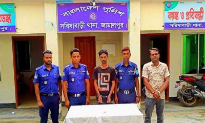 জামালপুরে ১৯ মামলার আসামী চিহ্নিত মাদক ব্যবসায়ী গ্রেফতার