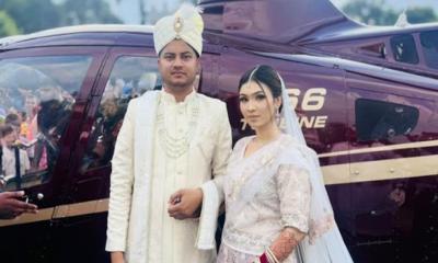 হেলিকপ্টারে নববধূ আনলেন মাহবুব, পূর্ণ হলো বাবার স্বপ্ন