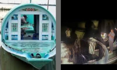 লোকগবেষণার কাজে ব্যবহৃত দৃষ্টিনন্দন নৌকা পুড়িয়ে দিয়েছে সন্ত্রাসীরা