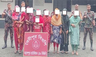 চুয়াডাঙ্গার জীবননগর সীমান্তে ১০ বাংলাদেশিকে পুশ-ইন করল বিএসএফ