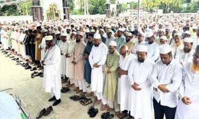 মৌলভীবাজারে জামায়াতের সাবেক জেলা আমিরের জানাজায় মানুষের ঢল