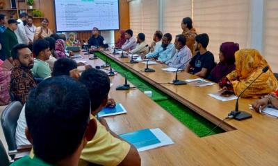উলিপুরে জলবায়ু ন্যায্যতা ও কমিউনিটি নেটওয়ার্কিং প্রকল্পের অবহিতকরণ সভা