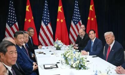 দক্ষিণ কোরিয়ায় ট্রাম্প–জিনপিং বৈঠক শুরু