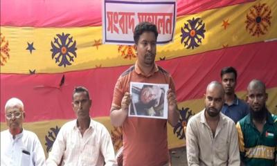 হত্যাচেষ্টার অভিযোগে গোবিন্দগঞ্জে সংবাদ সম্মেলন